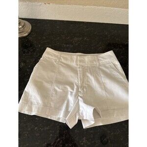 Abercrombie & Fitch Tailored White Shorts Women’s 24/0 Preppy Y2K Front Seam